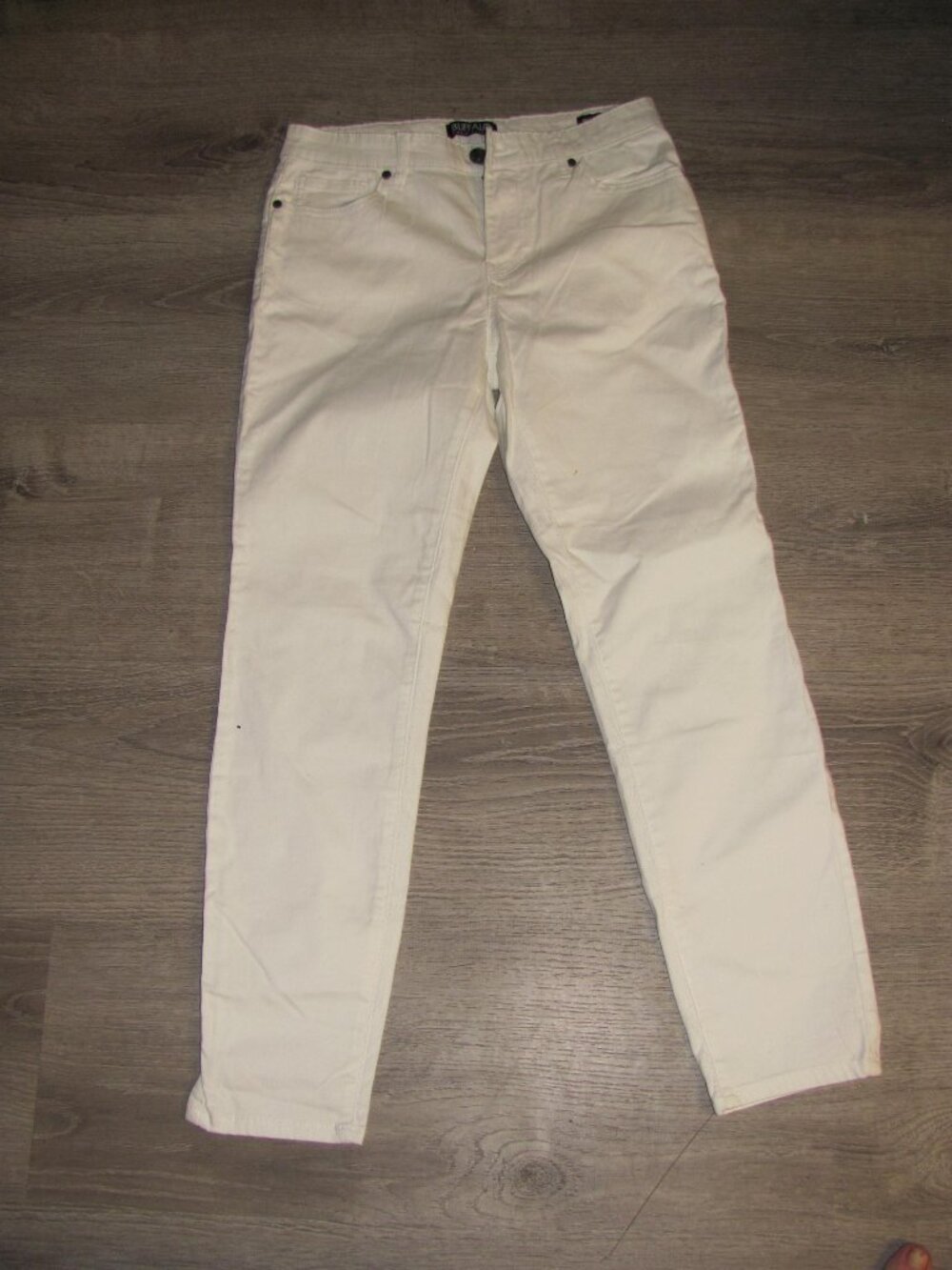 Buffalo David Bitton White Classic Stretch Skinny Jeans Size 4 Mid Rise